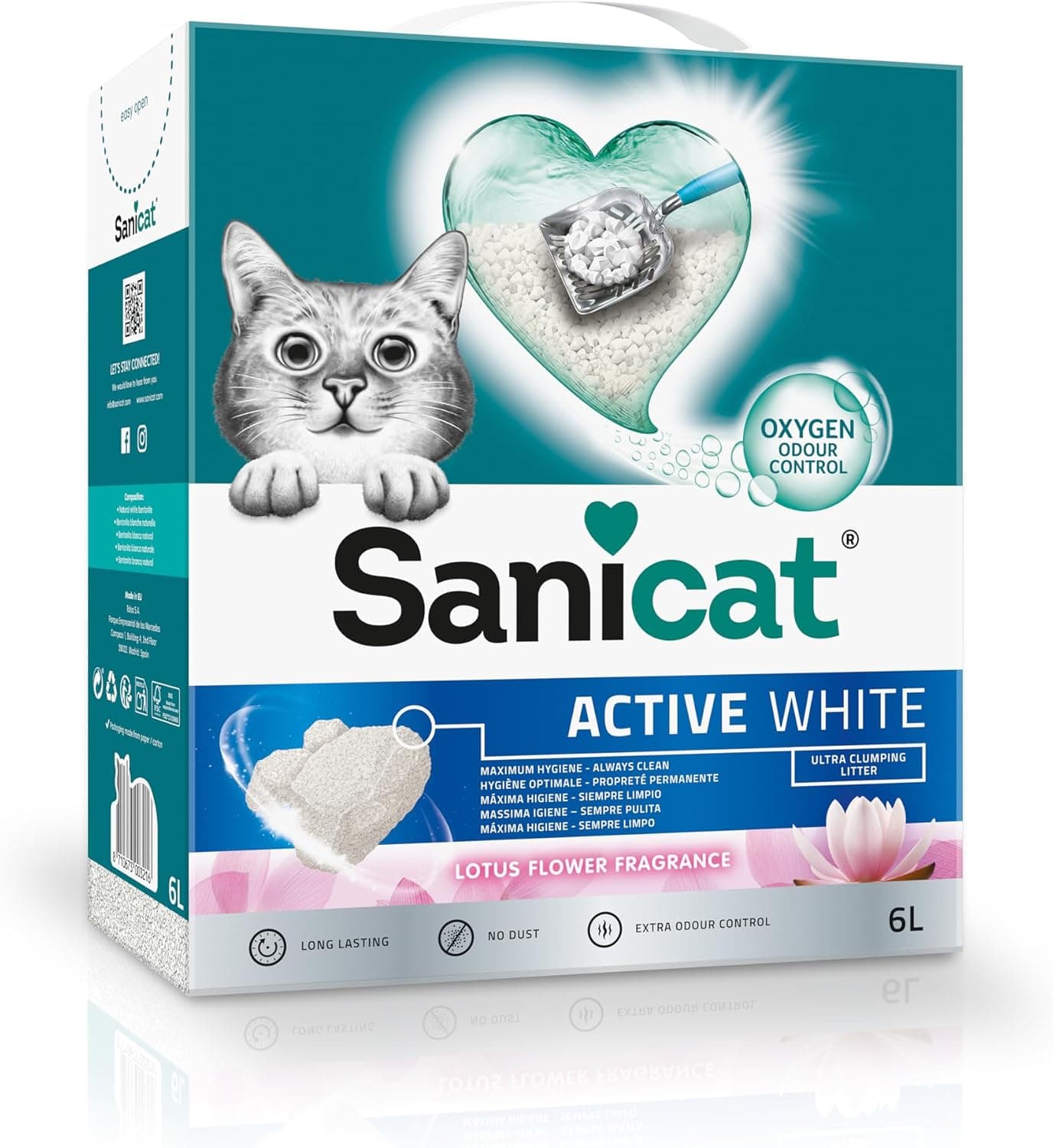 Sanicat Active White Flor de Loto 10L