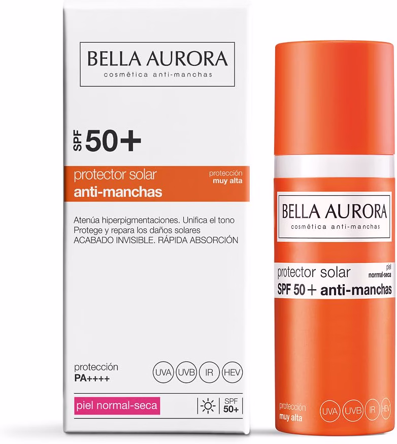 Bella Aurora Fotoprotector Antimanchas SPF50 piel normal-seca