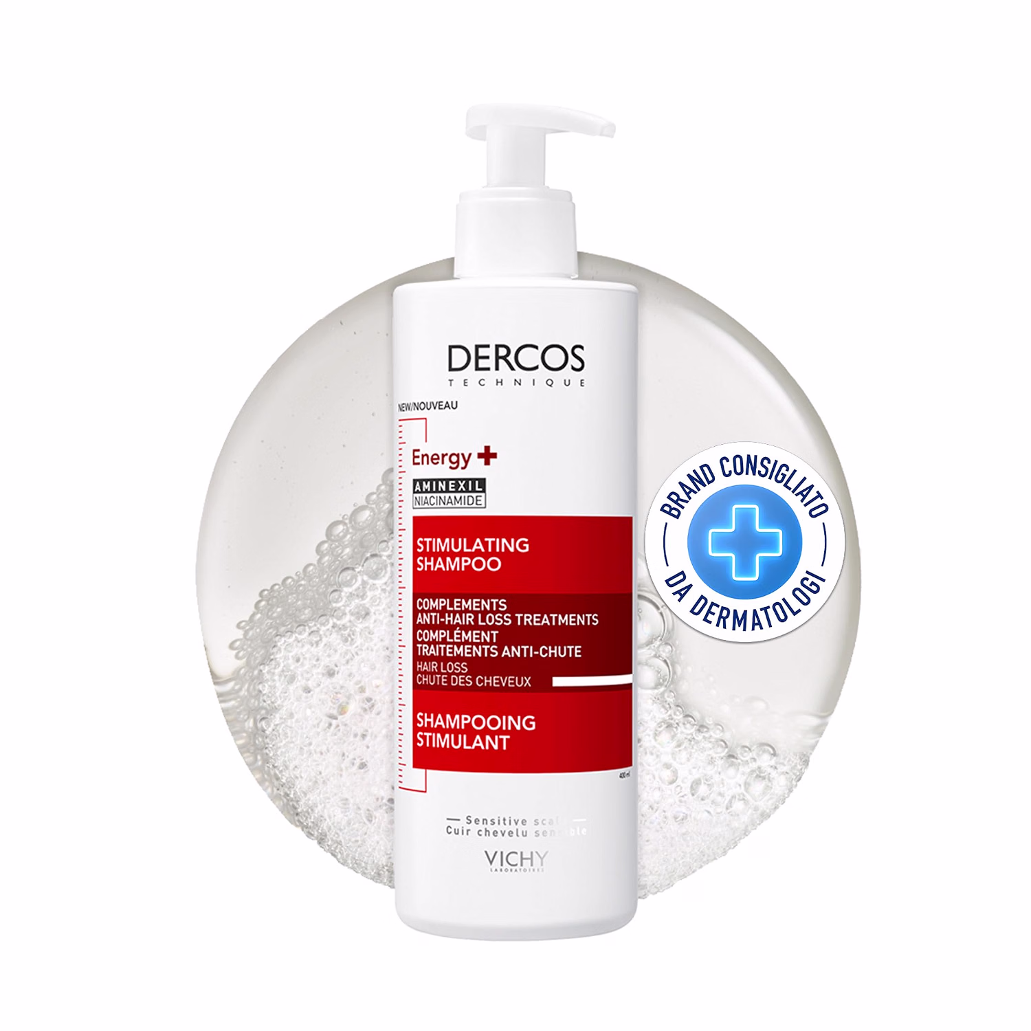 Vichy Dercos Energy+ Champú Estimulante Anti-Caída con Aminexil 400ml