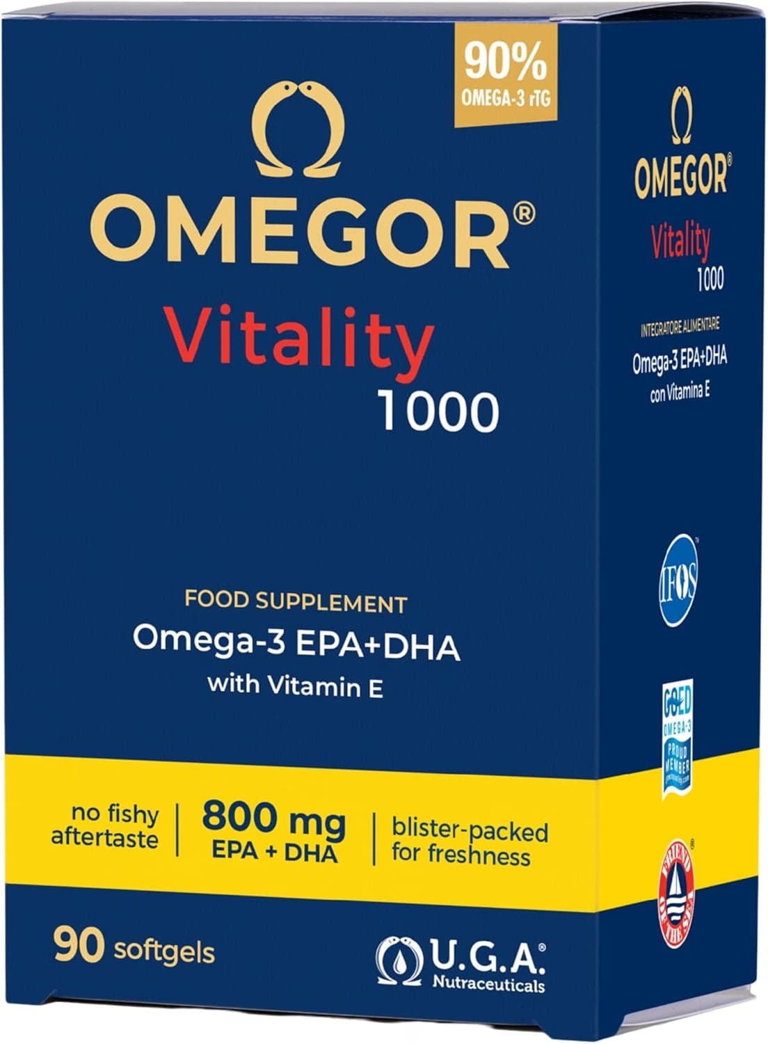 Omegor Vitality 1000, omega 3 en cápsulas