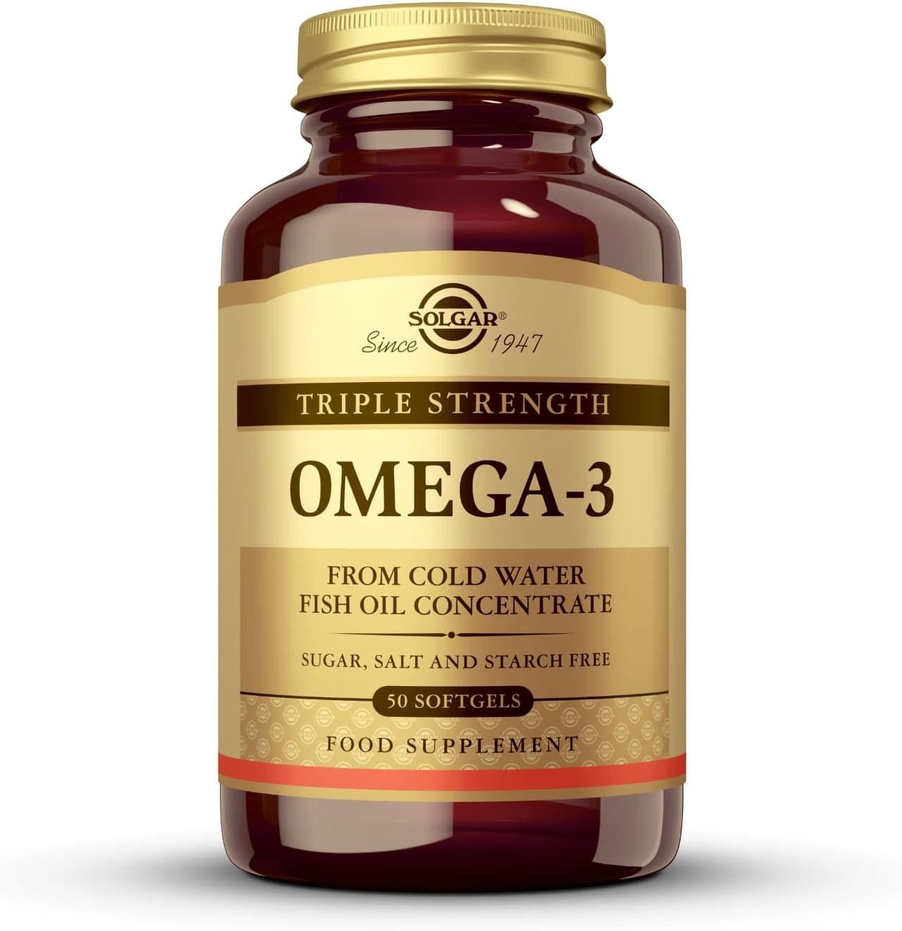 Solgar Omega-3 Triple Concentración, suplemento omega 3