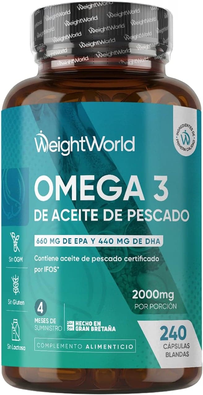 WeightWorld Omega 3 2000 mg, pastillas de omega 3