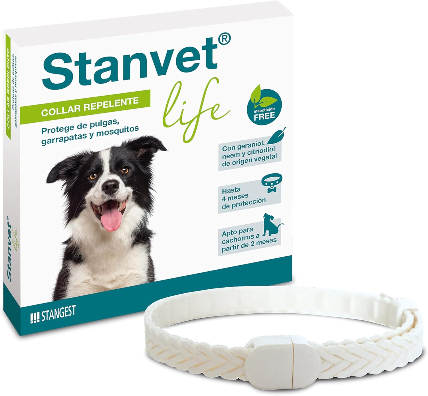 Stangest Stanvet Life Premium 60cm collar antipulgas sin insecticidas
