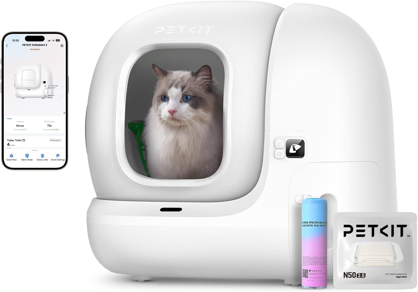 PETKIT Pura MAX 2 arenero inteligente premium para gatos